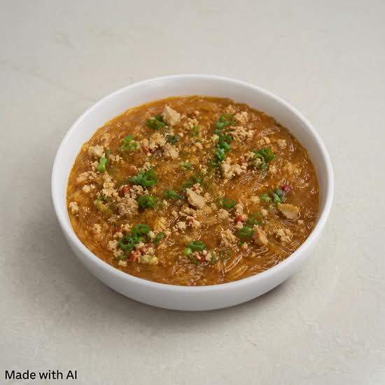 Vermicelli and Minced Pork in Chili Sauce (螞蟻上樹)